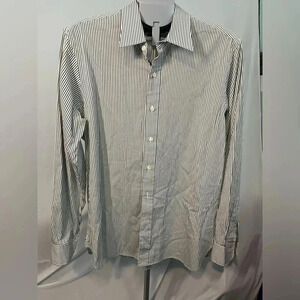 Polo by Ralph Lauren Black and white striped dress Shirt. Andrew. Size 40/41 #43